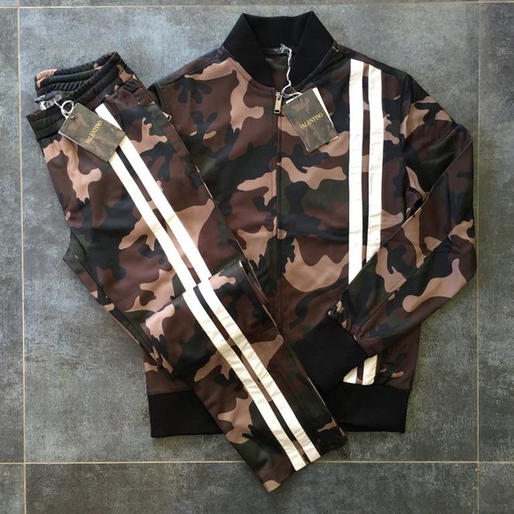 valentino camo tracksuit